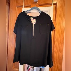 Anne Klein Women’s XL Navy Blue blouse.